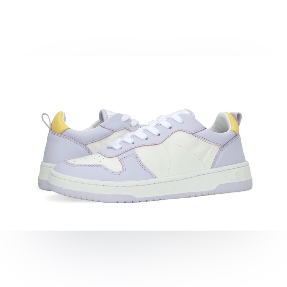 GADOL Ladies Lavender & White Low Top Sneakers
